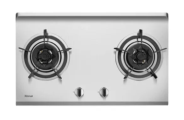 Rinnai RB-782S 2 Burner Built-In Hob Stainless Steel Top Plate RB782S