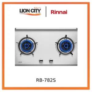 Rinnai RB-782S 2 Burner Built-In Hob Stainless Steel Top Plate RB782S