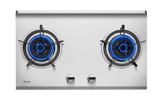 Rinnai RB-782S 2 Burner Built-In Hob Stainless Steel Top Plate RB782S