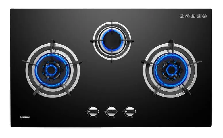 Rinnai RB-983G 3-Burner Flexi Hob Built-in Gas Hob (Glass)