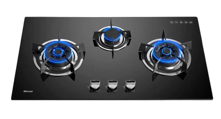 Rinnai RB-983G 3-Burner Flexi Hob Built-in Gas Hob (Glass)