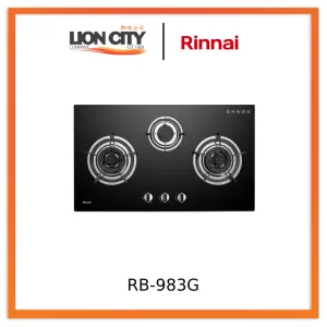 Rinnai RB-983G 3-Burner Flexi Hob Built-in Gas Hob (Glass)