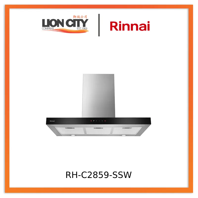 Rinnai RH-C2859-SSW Chimney Hood Electronic Touch Control