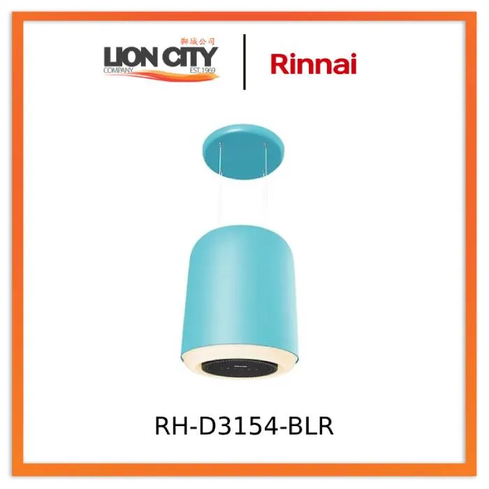 Rinnai RH-D3154-BKR/BLR/ORR Pendant Hood Series With Remote - Multiple Colors
