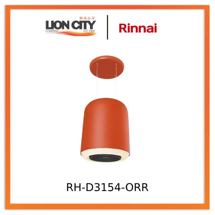 Rinnai RH-D3154-BKR/BLR/ORR Pendant Hood Series With Remote - Multiple Colors