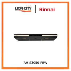 Rinnai RH-S3059-PBW LED Slimline Hood Matt Black Design
