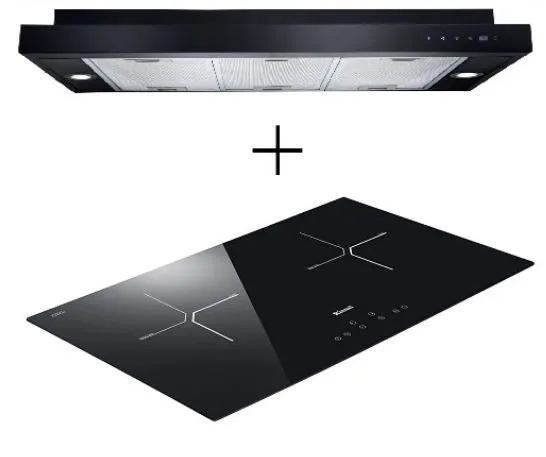Rinnai RH-S329-PBR SLIMLINE Hood   Rinnai Rb-7012h-cb Induction Hob