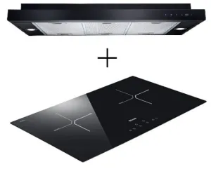 Rinnai RH-S329-PBR SLIMLINE Hood   Rinnai Rb-7012h-cb Induction Hob