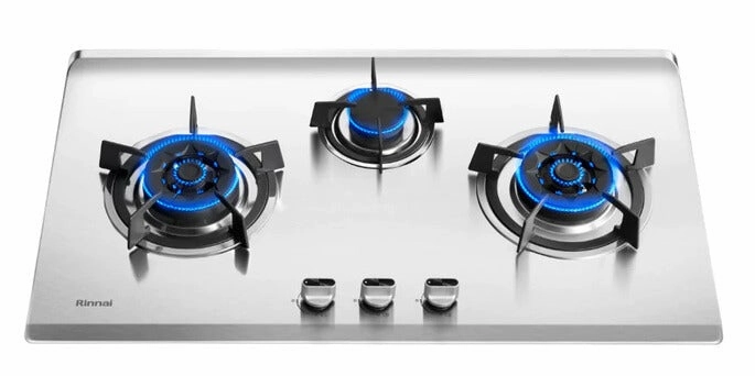 Rinnai-RB-983S 3 Burner Built-In Hob Stainless Steel Top Plate