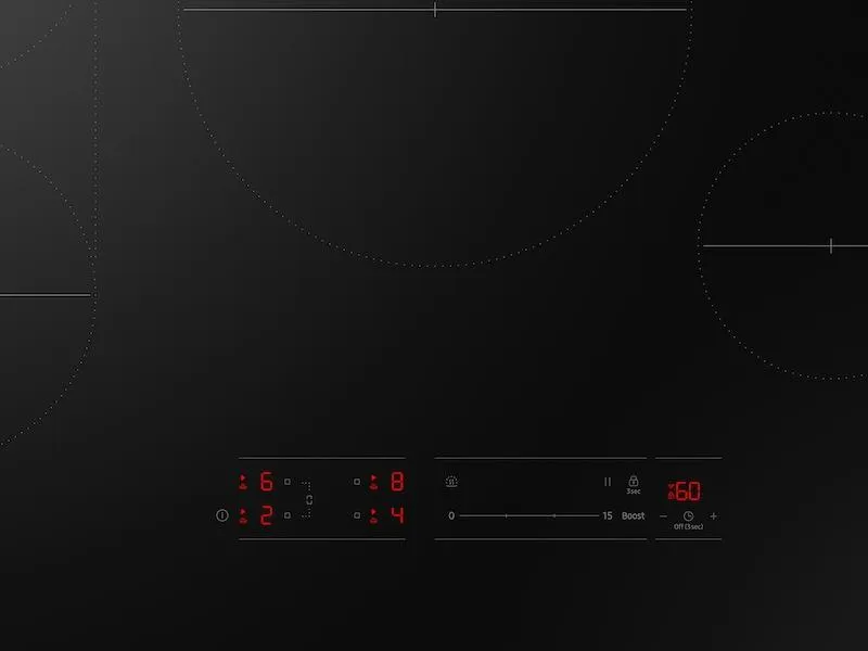 Samsung CC70F30S2D 30" Induction Cooktop With Anti-Scratch Matte Glass And Sync Burners In Black