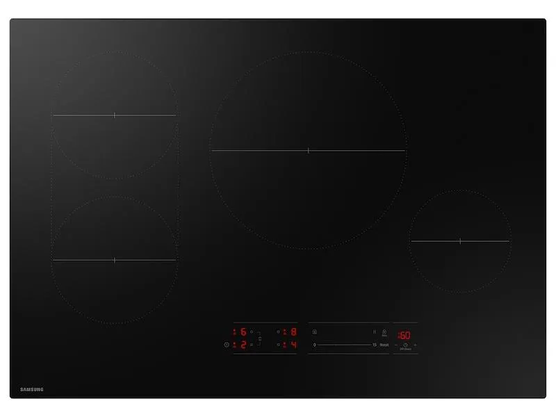 Samsung CC70F30S2D 30" Induction Cooktop With Anti-Scratch Matte Glass And Sync Burners In Black