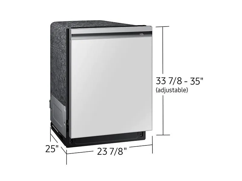 Samsung DW80BB707012 Bespoke Autorelease Smart 42Dba Dishwasher With Stormwash &#8482; And Smart Dry In White Glass
