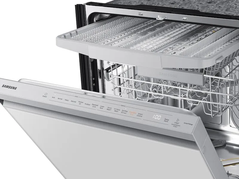 Samsung DW80BB707012 Bespoke Autorelease Smart 42Dba Dishwasher With Stormwash &#8482; And Smart Dry In White Glass
