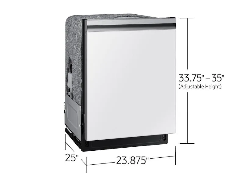 Samsung DW80CB545012 Bespoke Autorelease Smart 46Dba Dishwasher With Stormwash&#8482; In White Glass
