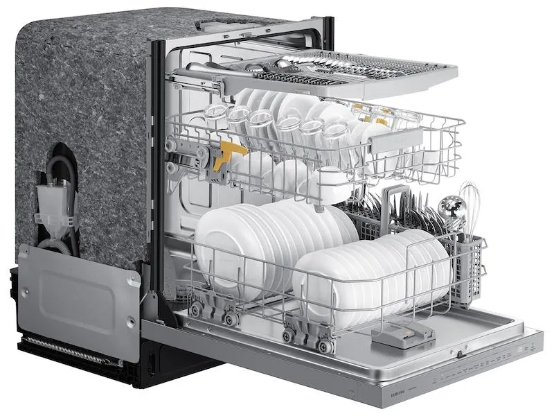 Samsung DW80CB545012 Bespoke Autorelease Smart 46Dba Dishwasher With Stormwash&#8482; In White Glass