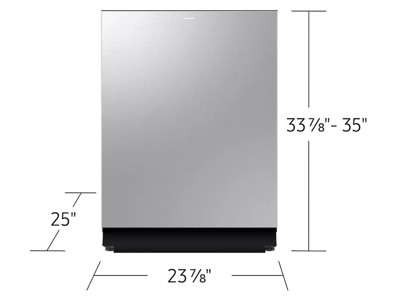 Samsung DW90F89P0USR 38 Dba Bespoke Auto Open Door Dishwasher With 3Rd Rack Washing System In Fingerprint Resistant Stainless Steel