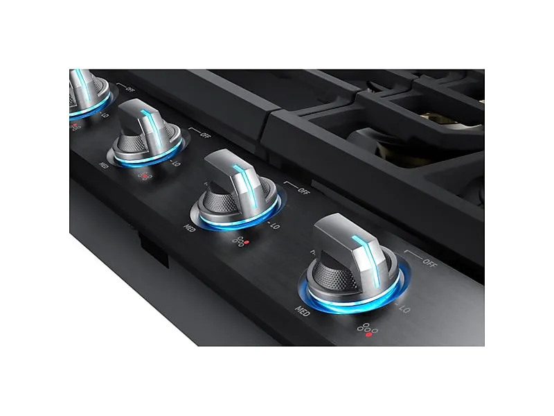 Samsung NA30N7755TG 30" Gas Cooktop With 22K Btu Dual Power Burner In Black Stainless Steel
