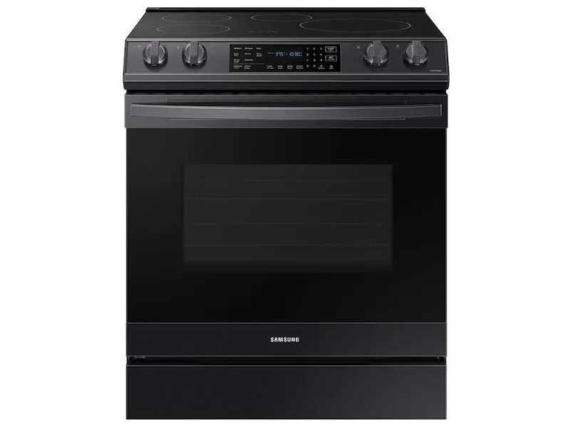 Samsung NE63B8611SG 6.3 Cu. Ft. Smart Instant Heat Induction Slide-In Range With Air Fry & Convection  In Black Stainless Steel