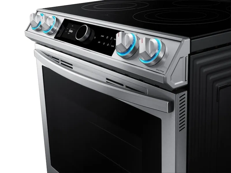 Samsung NE63T8711SS 6.3 Cu. Ft. Front Control Slide-In Electric Range With Smart Dial, Air Fry & Wi-Fi In Stainless Steel