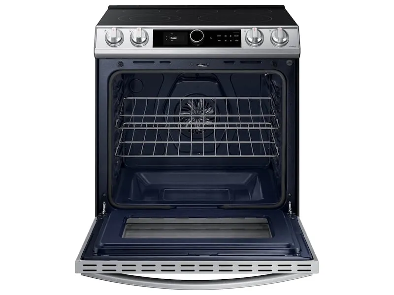 Samsung NE63T8711SS 6.3 Cu. Ft. Front Control Slide-In Electric Range With Smart Dial, Air Fry & Wi-Fi In Stainless Steel
