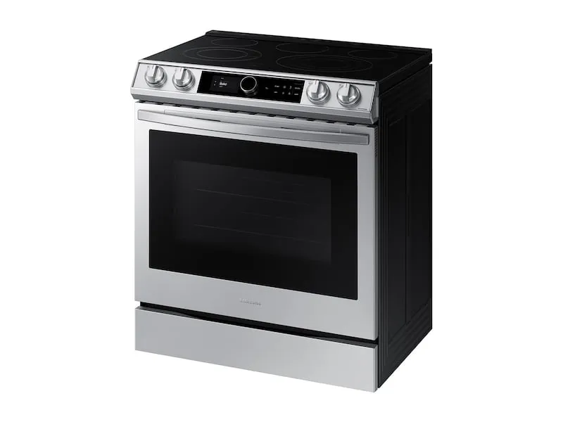 Samsung NE63T8711SS 6.3 Cu. Ft. Front Control Slide-In Electric Range With Smart Dial, Air Fry & Wi-Fi In Stainless Steel