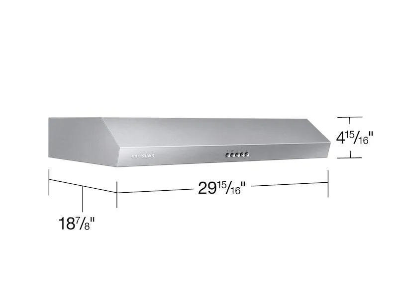 Samsung NK30B3500US 30" Under Cabinet Hood In Stainless Steel