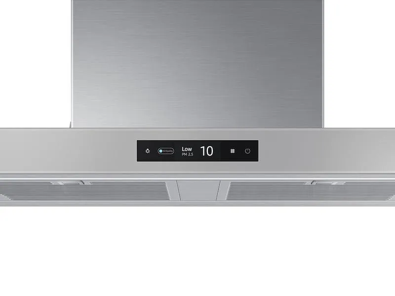 Samsung NK30CB700WCG 30" Bespoke Smart Wall Mount Hood With Lcd Display In Clean Grey
