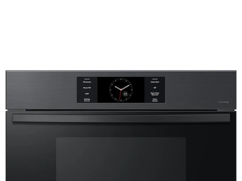 Samsung NQ70CG700DMT Bespoke 30" Microwave Combination Wall Oven With With Flex Duo&#8482; In Matte Black Steel