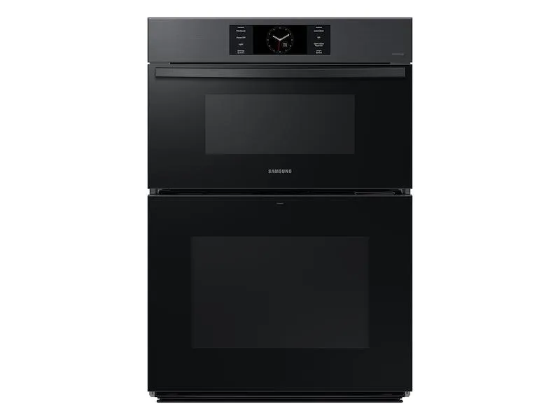 Samsung NQ70CG700DMT Bespoke 30" Microwave Combination Wall Oven With With Flex Duo&#8482; In Matte Black Steel