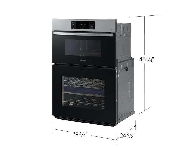 Samsung NQ70CG700DSR Bespoke 30" Microwave Combination Wall Oven With With Flex Duo&#8482; In Stainless Steel