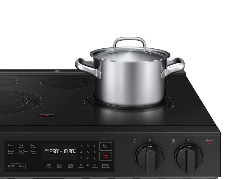 Samsung NSE6DG8100SR Bespoke 6.3 Cu. Ft. Smart Slide-In Electric Range With Precision Knobs In Stainless Steel