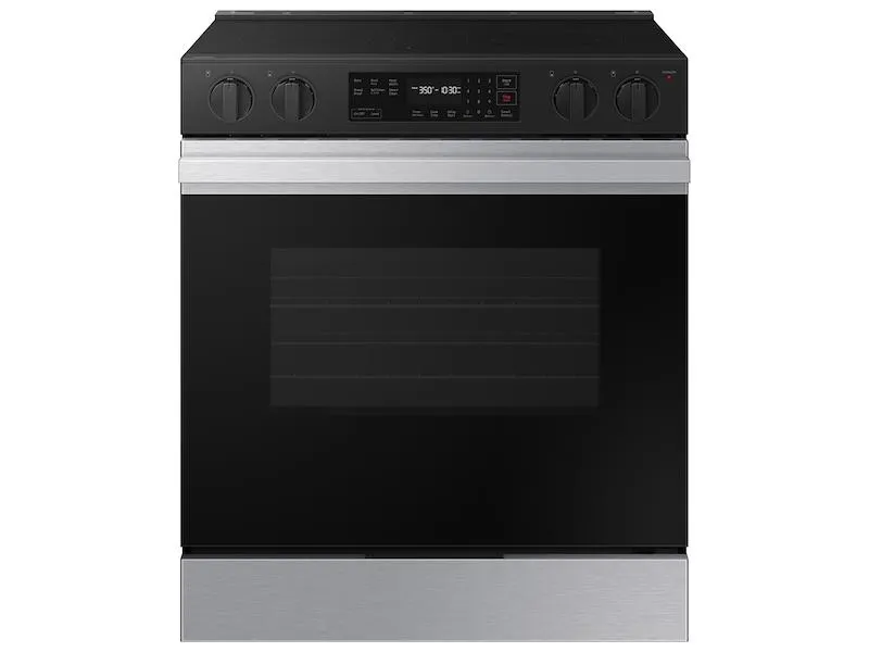 Samsung NSE6DG8100SR Bespoke 6.3 Cu. Ft. Smart Slide-In Electric Range With Precision Knobs In Stainless Steel