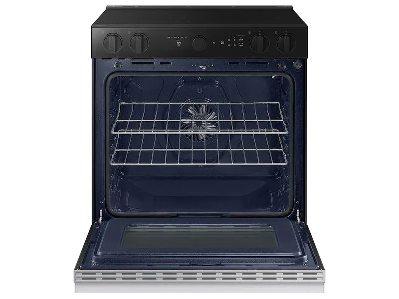 Samsung NSE6DG8700SR Bespoke 6.3 Cu. Ft. Smart Slide-In Electric Range With Smart Oven Camera & Illuminated Precision Knobs In Stainless Steel