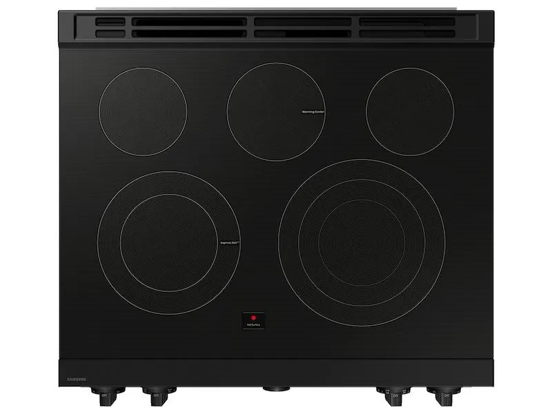 Samsung NSE6DG8700SR Bespoke 6.3 Cu. Ft. Smart Slide-In Electric Range With Smart Oven Camera & Illuminated Precision Knobs In Stainless Steel