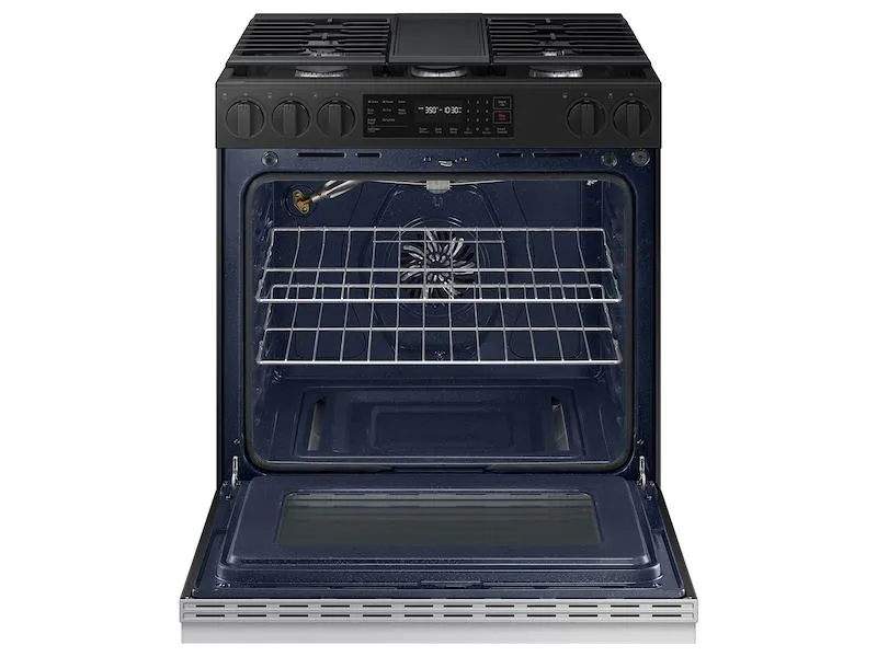 Samsung NSG6DG8300SR Bespoke 6.0 Cu. Ft. Smart Slide-In Gas Range With Air Fry & Precision Knobs In Stainless Steel