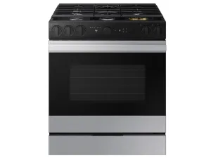 Samsung NSG6DG8500SR Bespoke 6.0 Cu. Ft. Smart Slide-In Gas Range With Air Sous Vide & Air Fry In Stainless Steel