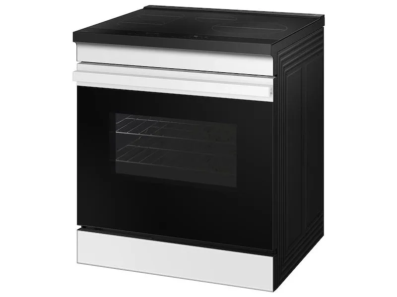 Samsung NSI6DB930012 Bespoke 6.3 Cu. Ft. Smart Slide-In Induction Range With Anti-Scratch Glass Cooktop & Air Fry In White Glass