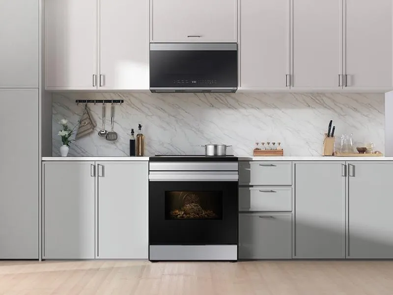 Samsung NSI6DG9100SR Bespoke 6.3 Cu. Ft. Smart Slide-In Induction Range With Anti-Scratch Glass Cooktop In Stainless Steel
