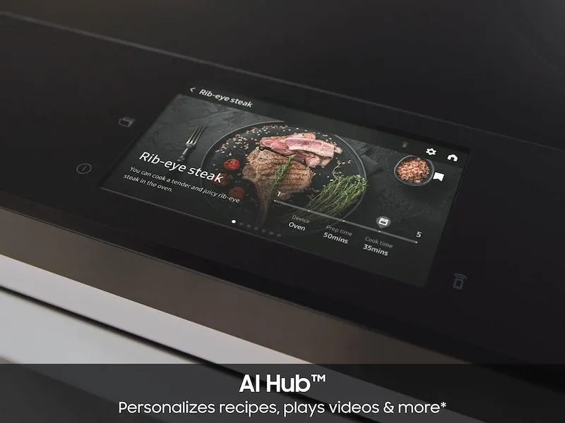 Samsung NSI6DG9900SR Bespoke Slide-In Induction Range 6.3 Cu. Ft. In Stainless Steel With Ai Hub&#8482; & Smart Oven Camera