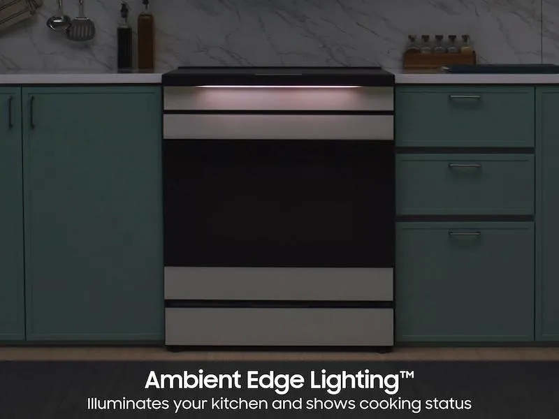 Samsung NSI6DG9900SR Bespoke Slide-In Induction Range 6.3 Cu. Ft. In Stainless Steel With Ai Hub&#8482; & Smart Oven Camera
