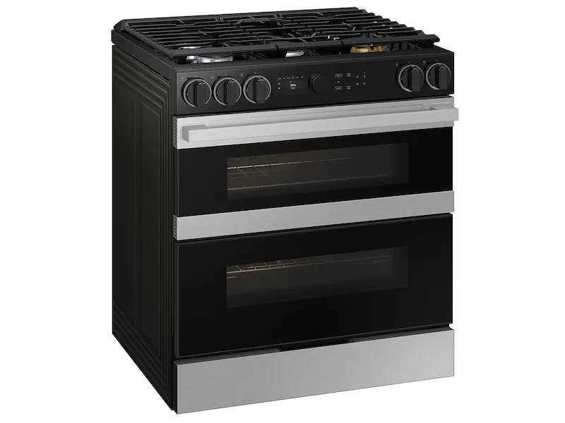 Samsung NSY6DG8550SR Bespoke Smart Slide-In Dual Fuel Range 6.3 Cu. Ft. With Flex Duo&#8482; & Illuminated Precision Knobs In Stainless Steel