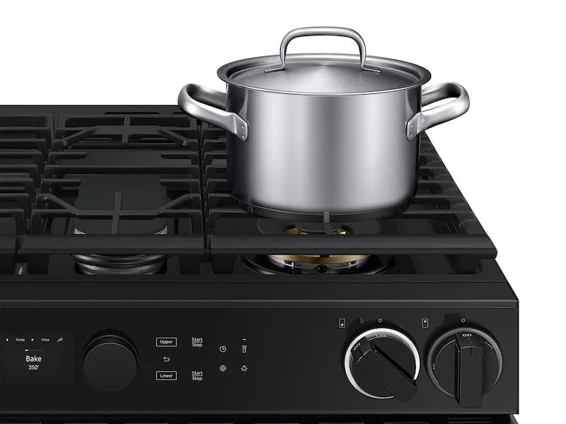 Samsung NSY6DG8550SR Bespoke Smart Slide-In Dual Fuel Range 6.3 Cu. Ft. With Flex Duo&#8482; & Illuminated Precision Knobs In Stainless Steel