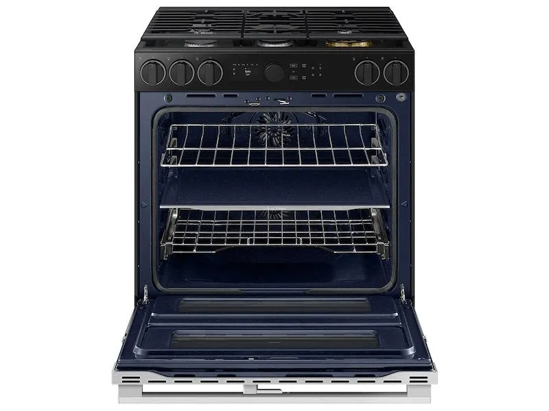 Samsung NSY6DG8550SR Bespoke Smart Slide-In Dual Fuel Range 6.3 Cu. Ft. With Flex Duo&#8482; & Illuminated Precision Knobs In Stainless Steel
