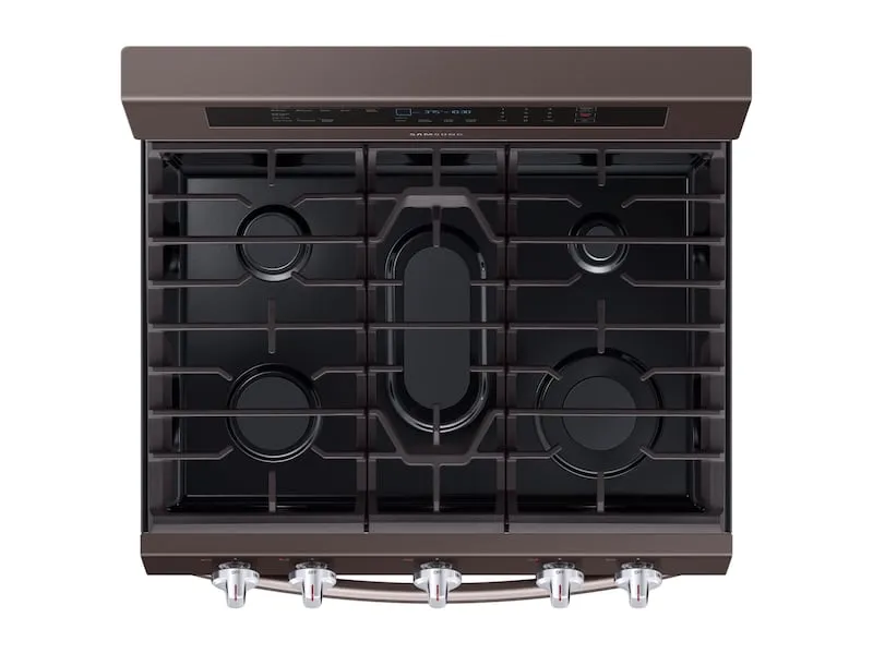 Samsung NX58R6631ST 5.8 Cu. Ft. Freestanding Gas Range With True Convection In Tuscan Stainless Steel