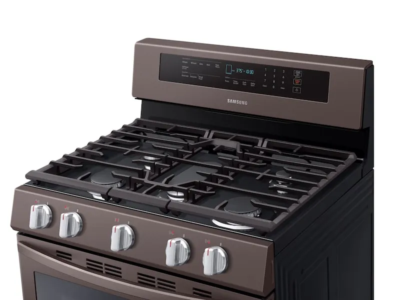 Samsung NX58R6631ST 5.8 Cu. Ft. Freestanding Gas Range With True Convection In Tuscan Stainless Steel