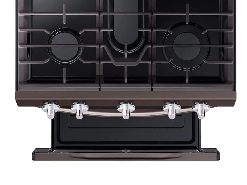 Samsung NX58R6631ST 5.8 Cu. Ft. Freestanding Gas Range With True Convection In Tuscan Stainless Steel