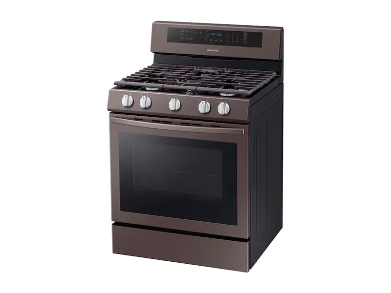 Samsung NX58R6631ST 5.8 Cu. Ft. Freestanding Gas Range With True Convection In Tuscan Stainless Steel