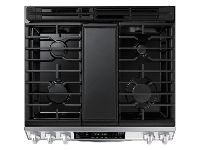 Samsung NX60CB831512 Bespoke 6.0 Cu. Ft. Smart Slide-In Gas Range With Air Fry & Convection In White Glass