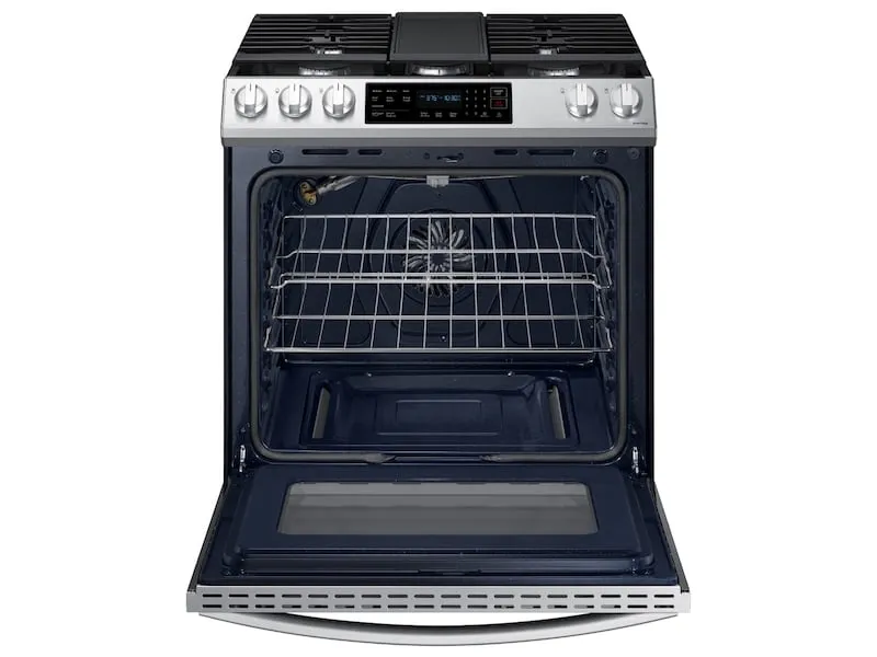 Samsung NX60T8311SS 6.0 Cu. Ft. Front Control Slide-In Gas Range With Convection & Wi-Fi In Stainless Steel