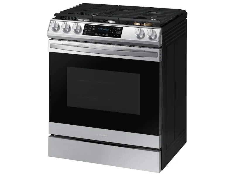 Samsung NX60T8511SS 6.0 Cu. Ft. Front Control Slide-In Gas Range With Air Fry & Wi-Fi In Stainless Steel